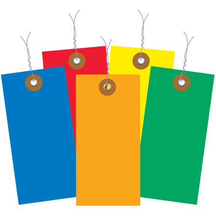 Tyvek<span class='rtm'>®</span> Shipping Tags - Colors Pre-Wired