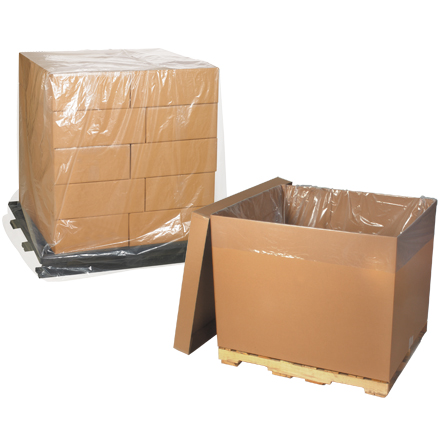 54 x 44 x 96" - 1 Mil Clear Pallet Covers