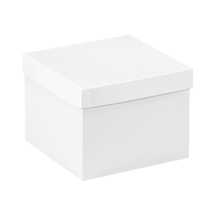 8 x 8 x 6" White Deluxe Gift Box Bottoms