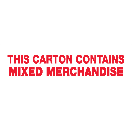 2" x 110 yds. - "Mixed Merchandise" Tape Logic<span class='rtm'>®</span> Messaged Carton Sealing Tape