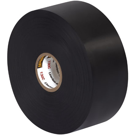 1 <span class='fraction'>1/2</span>" x 30' Black (3 Pack) Scotch<span class='rtm'>®</span> Linerless Rubber Splicing Tape 130C